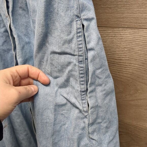 Vintage Guess Sleeveless Denim Button Up Dress Women's 4/5 - Picture 7 of 10